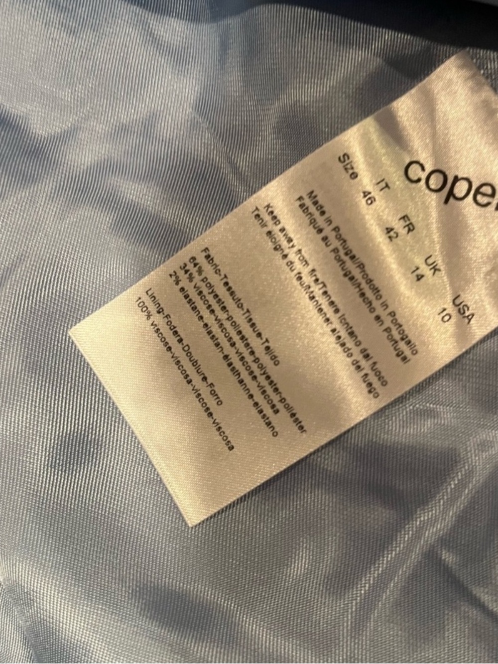 $1,150 MRSP | Coperni | Twisted Cut Out Tailored Jacket | Pale Lavender | US 10 - Picture 5 of 16